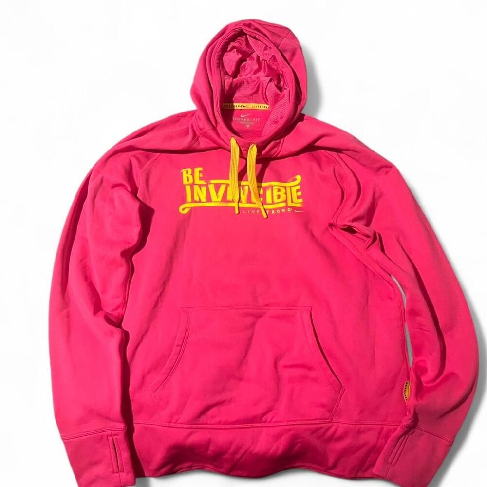 Pink Livestrong Thermafit Nike hoodie
